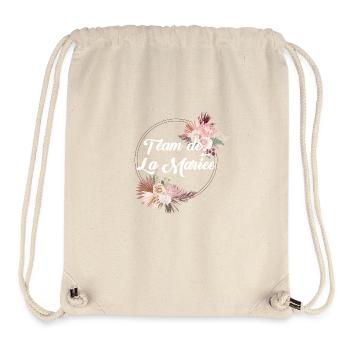 Team of The Floral Bride - Bachelorette Party Gift Idea - Stanley/Stella Recycled Gym Bag - natural - Front