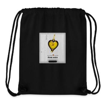 Art allemand - huile oeil en forme de coeur - Sac à cordon recyclé Stanley/Stella - noir - Devant