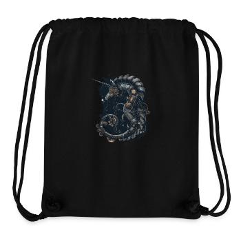 Hippocampe steampunk - Sac à cordon recyclé Stanley/Stella - noir - Devant