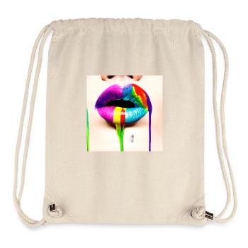 Rainbowkissmund 18 - Stanley/Stella Recycled Gym Bag - natural - Front