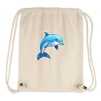 Dolphin jumping - Stanley/Stella Recycled Gym Bag - natural - Front