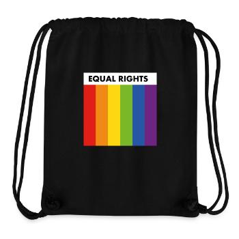 Equal rights pride flag - Stanley/Stella Recycled Gym Bag - black - Front