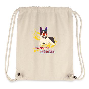 Bulldog - Wochenend-Wahnsinn - Stanley/Stella recycelter Gym Bag - Naturweiß - Vorne
