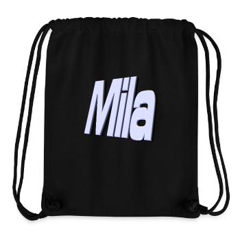 mila - Stanley/Stella recycelter Gym Bag - Schwarz - Vorne