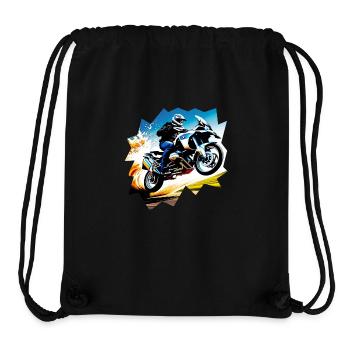 Fliegendes Motorrad - Stanley/Stella recycelter Gym Bag - Schwarz - Vorne