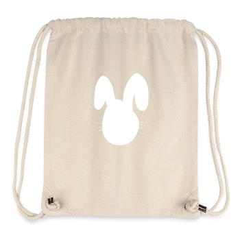 Lapin Animal Symbole Animaux - Sac à cordon recyclé Stanley/Stella - blanc naturel - Devant