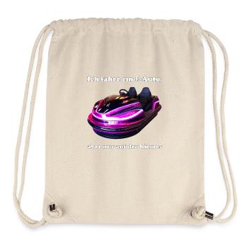 Driving an e-car is only fun at the funfair - Stanley/Stella Recycled Gym Bag - natural - Front
