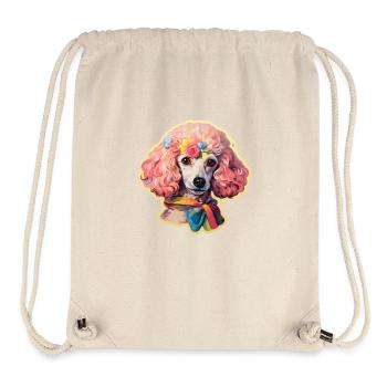 Poodle head with accessories - Stanley/Stella Recycled Gym Bag - natural - Front