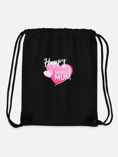 HAPPY SINGLE MUM - Stanley/Stella Recycled Gym Bag - black