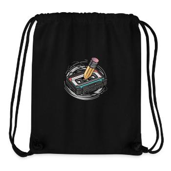 Kassette - Stanley/Stella recycelter Gym Bag - Schwarz - Vorne