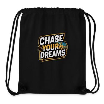 RV Caravan Saying Chase Your Dreams Holiday - Stanley/Stella Recycled Gym Bag - black - Front