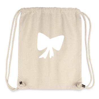 Icône de motif de boucle - Sac à cordon recyclé Stanley/Stella - blanc naturel - Devant