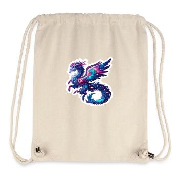 Dragon astrologique - Sac à cordon recyclé Stanley/Stella - blanc naturel - Devant