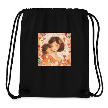 amour de maman - Sac à cordon recyclé Stanley/Stella - noir - Devant