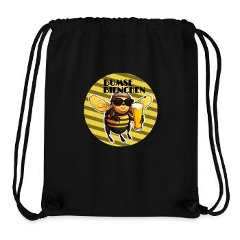 Bumse Bienchen - Biene mit Sonnenbrille und Bier - Stanley/Stella recycelter Gym Bag - Schwarz - Vorne
