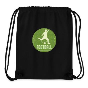 Football - Sac à cordon recyclé Stanley/Stella - noir - Devant
