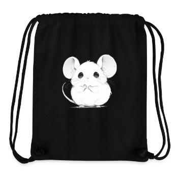 cute manga mouse - Stanley/Stella Recycled Gym Bag - black - Front