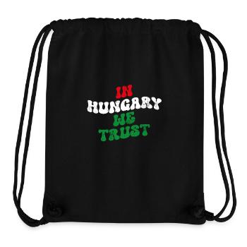 In Hungary we trust - Stanley/Stella recycelter Gym Bag - Schwarz - Vorne