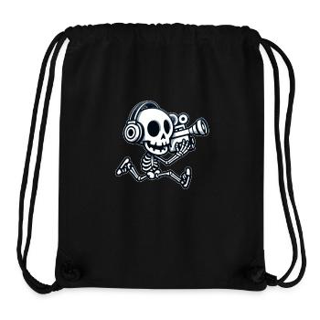 The cameraman makes his cinema with his camera - Stanley/Stella Recycled Gym Bag - black - Front