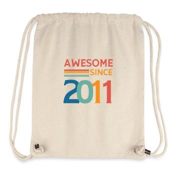 Awesome since 2011 - Stanley/Stella Recycled Gym Bag - natural - Front