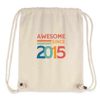 Awesome since 2015 - Stanley/Stella Recycled Gym Bag - natural - Front