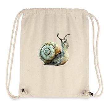 Funny Vineyard Snail - Stanley/Stella Recycled Gym Bag - natural - Front