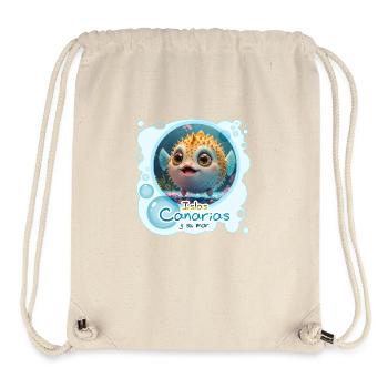 Kugelfisch - Stanley/Stella recycelter Gym Bag - Naturweiß - Vorne