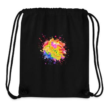 splash drop liquid abstract background water wave - Stanley/Stella Recycled Gym Bag - black - Front