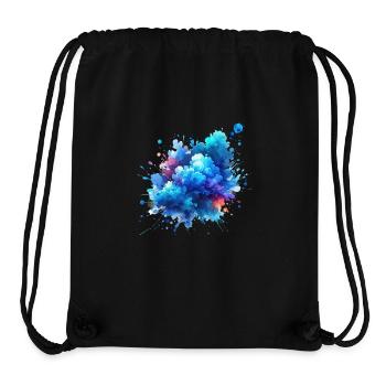 splash drop liquid abstract background water wave - Stanley/Stella Recycled Gym Bag - black - Front