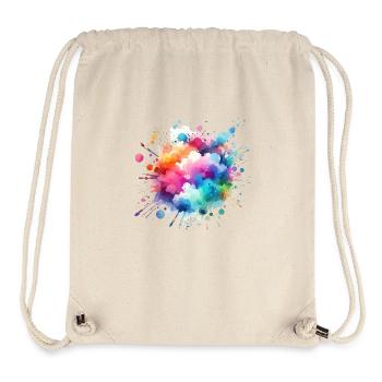splash drop liquid abstract background water wave - Stanley/Stella Recycled Gym Bag - natural - Front