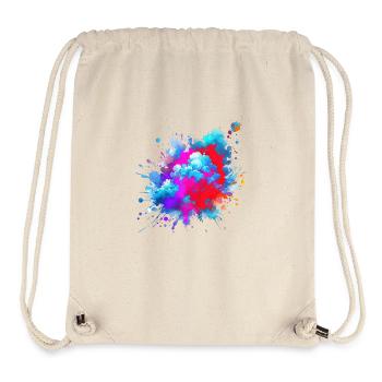 splash drop liquid abstract background water wave - Stanley/Stella Recycled Gym Bag - natural - Front