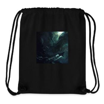 Dunkler Raum - Stanley/Stella recycelter Gym Bag - Schwarz - Vorne