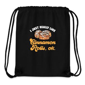 Cinnamon roll - Stanley/Stella Recycled Gym Bag - black - Front