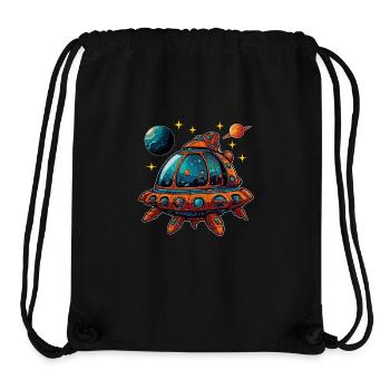 Fantasievolles Raumschiff fliegende Untertasse - Stanley/Stella recycelter Gym Bag - Schwarz - Vorne