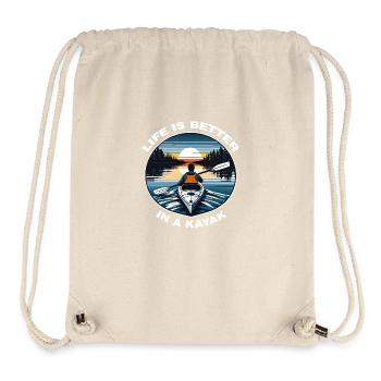 kayaking gets me wet - Stanley/Stella Recycled Gym Bag - natural - Front