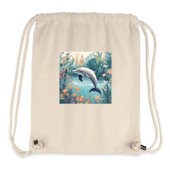 Poster for Kids - Dolphin - Stanley/Stella Recycled Gym Bag - natural - Front