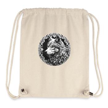 Loup Vikings Celtes Fenriswolf Fenris - Sac à cordon recyclé Stanley/Stella - blanc naturel - Devant