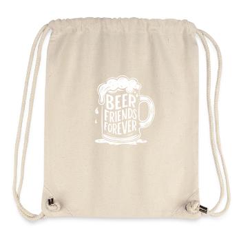 Beer Mug Saying Beer Friends Forever - Stanley/Stella Recycled Gym Bag - natural - Front