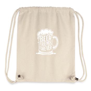 Beer Mug Saying Beer Friends Forever - Stanley/Stella Recycled Gym Bag - natural - Front