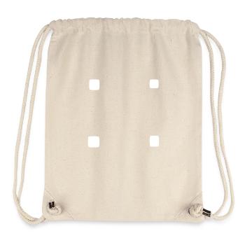 Square Square Shape Icon Four - Stanley/Stella Recycled Gym Bag - natural - Front