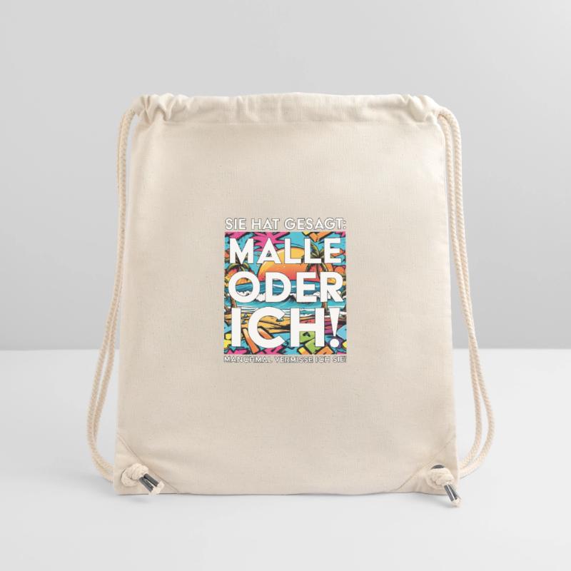 Lustiger Mallorca Spruch Malle oder ich Stanley/Stella recycelter Gym Bag