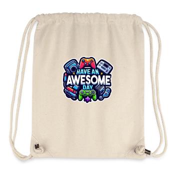Have An Awesome Day - Gaming! - Stanley/Stella Recycled Gym Bag - natural - Front