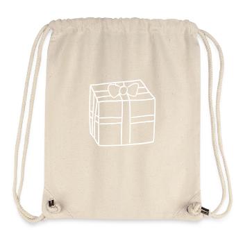 packung symbol schachtel geschenk - Stanley/Stella recycelter Gym Bag - Naturweiß - Vorne