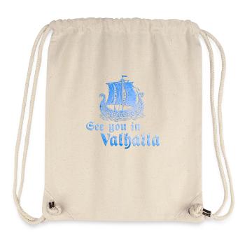 Wikingerboot See you in Valhalla 1 - Stanley/Stella recycelter Gym Bag - Naturweiß - Vorne