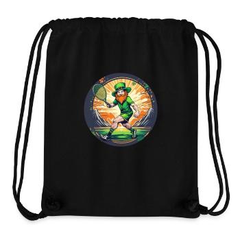 St. Patrick's Day Kleeblatt Tennis - Stanley/Stella recycelter Gym Bag - Schwarz - Vorne