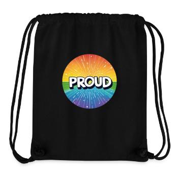 LGBTQ Proud - Stanley/Stella recycelter Gym Bag - Schwarz - Vorne
