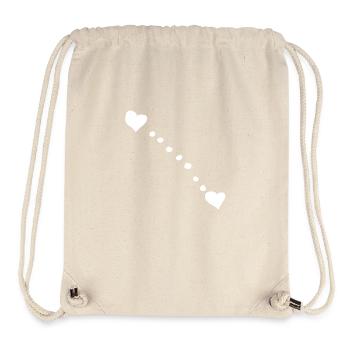 punkt herzen herz kreise - Stanley/Stella recycelter Gym Bag - Naturweiß - Vorne