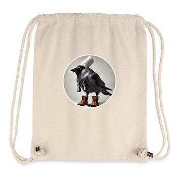 Jackdaw with binoculars - Stanley/Stella Recycled Gym Bag - natural - Front