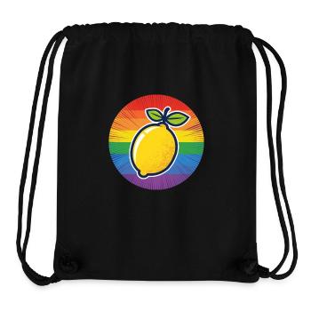 LGBTQ Zitrone Limette - Stanley/Stella recycelter Gym Bag - Schwarz - Vorne