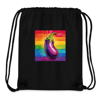 LGBTQ Aubergine - Stanley/Stella recycelter Gym Bag - Schwarz - Vorne